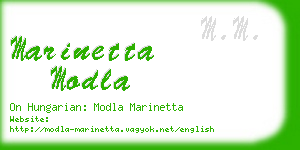 marinetta modla business card